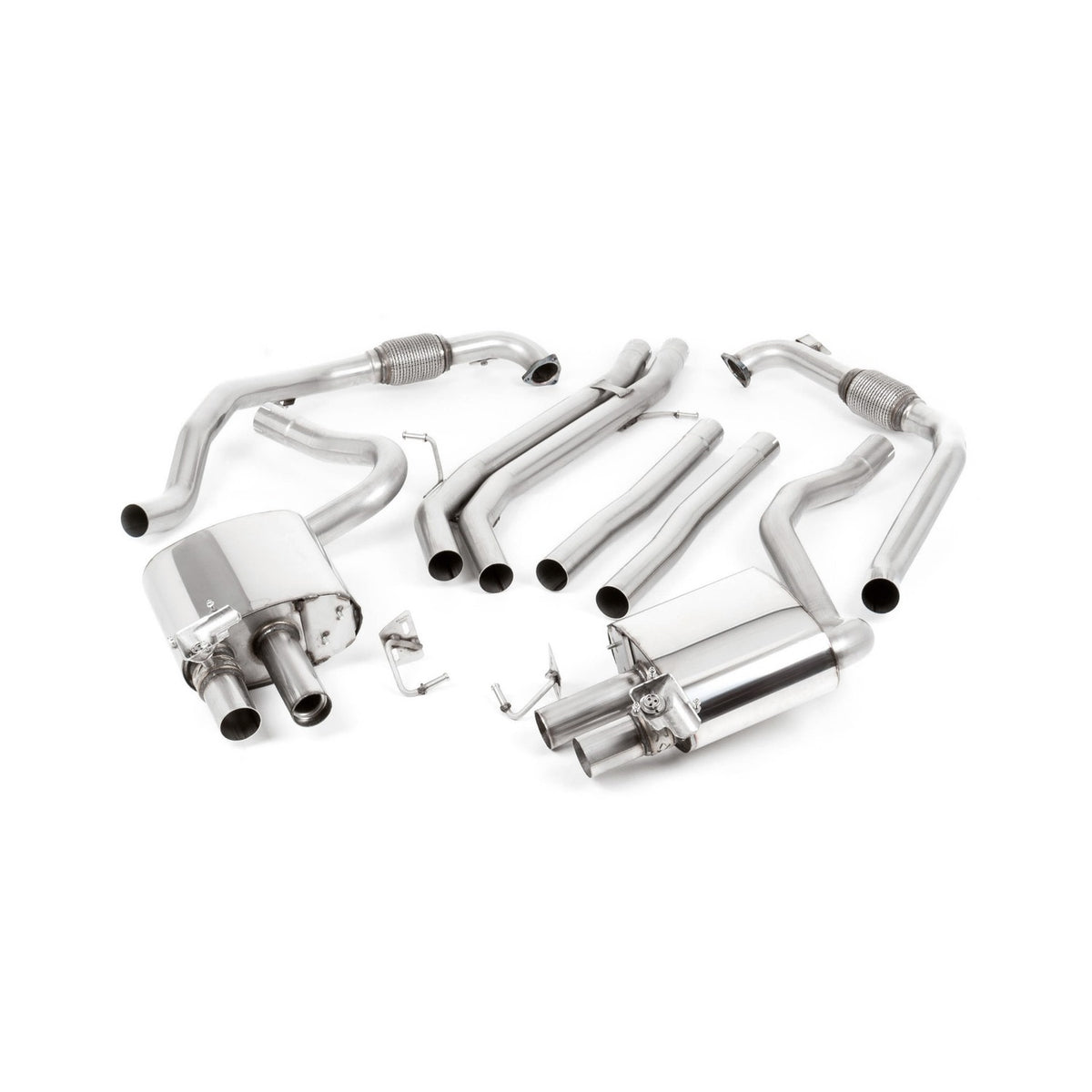 Milltek Cat Back Exhaust Audi S4 3.0 Turbo V6 B9 Saloon Avant Non-GPF Non Sport Diff RHD 16+
