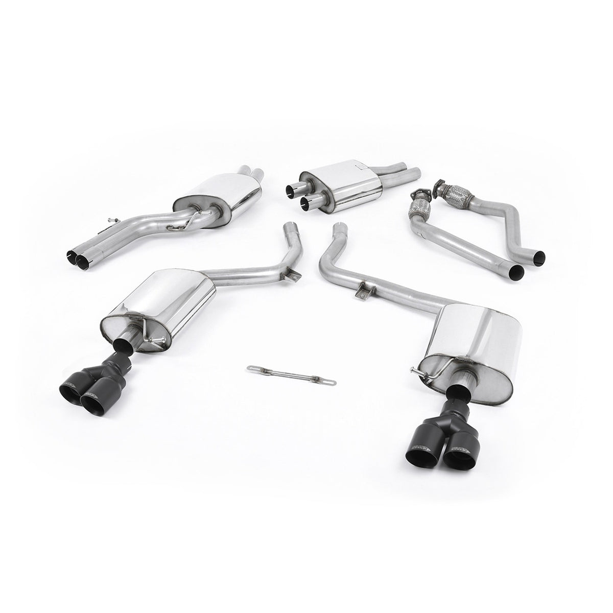 Milltek Cat Back Exhaust Audi S4 3.0 Supercharged V6 B8 09-12