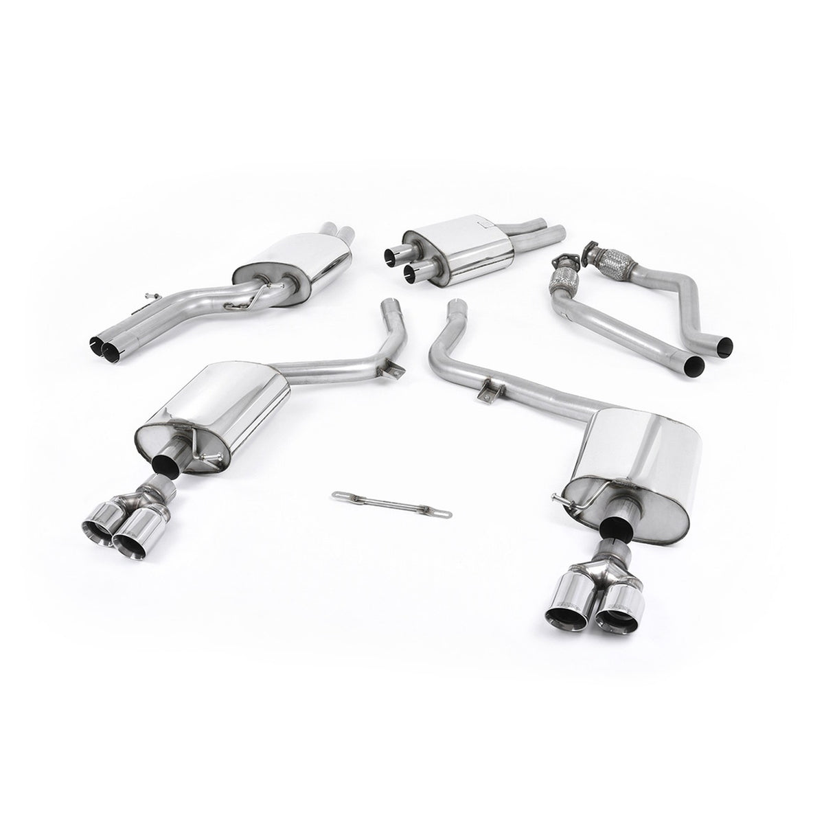 Milltek Cat Back Exhaust Audi S4 3.0 Supercharged V6 B8 09-12