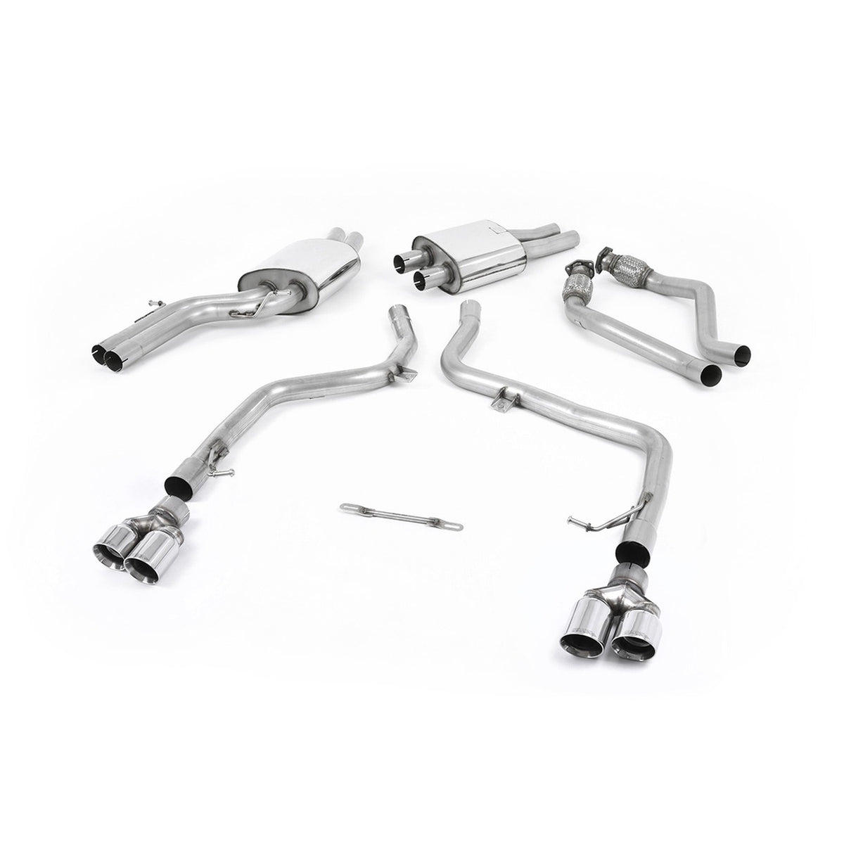Milltek Cat Back Exhaust Audi S4 3.0 Supercharged V6 B8 09-12