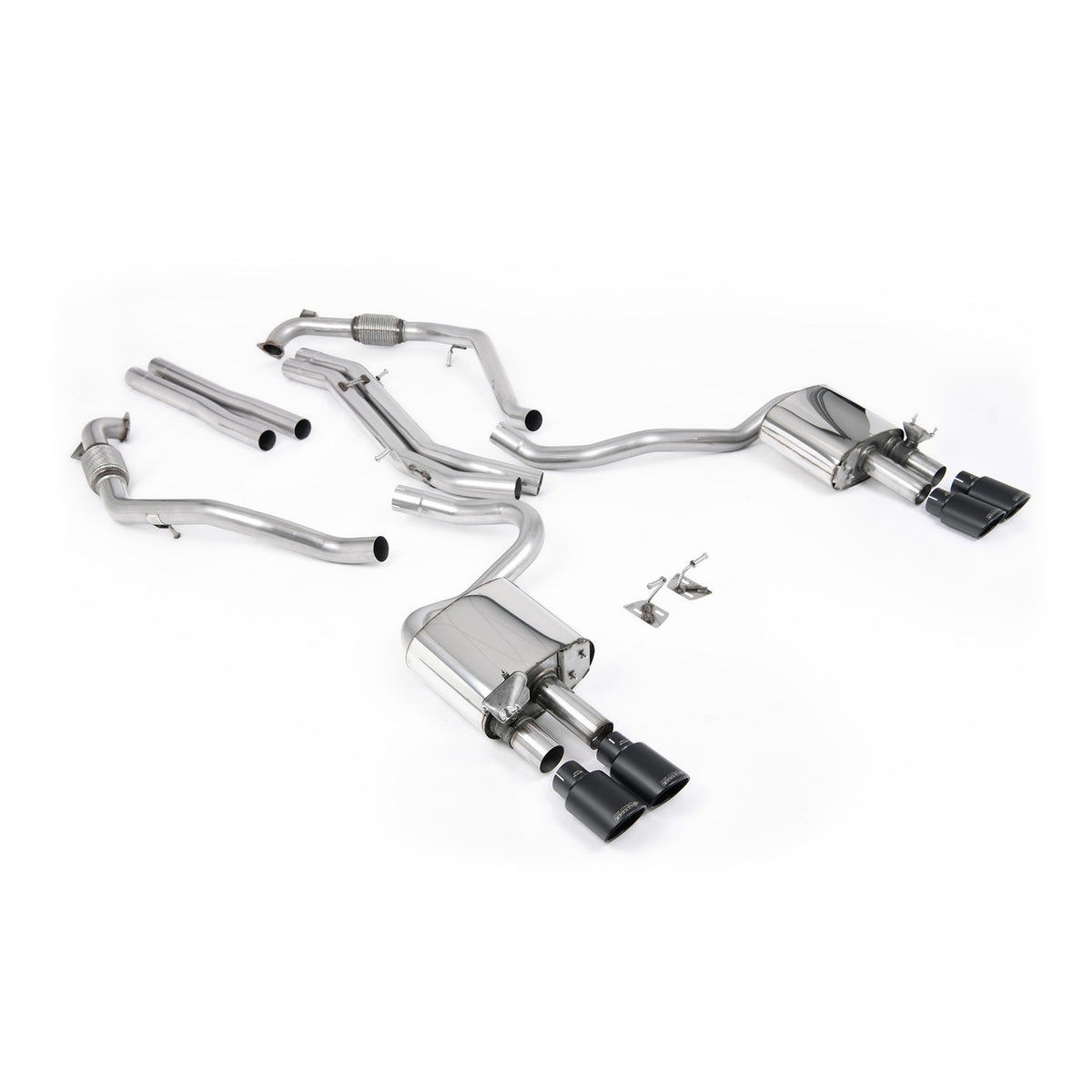 Milltek Cat Back Exhaust Audi S5 3.0 V6 Turbo Sportback B9 LCI Non-GPF Sport Diff with Brace Bars LHD 19+