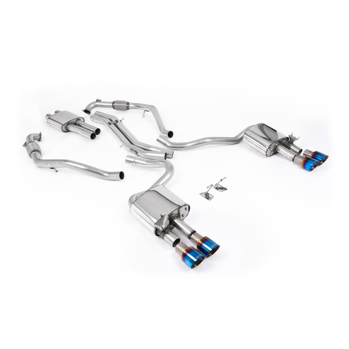 Milltek Cat Back Exhaust Audi S5 3.0 V6 Turbo Coupe B9 Non-GPF Sport Diff with Brace Bars RHD 17+