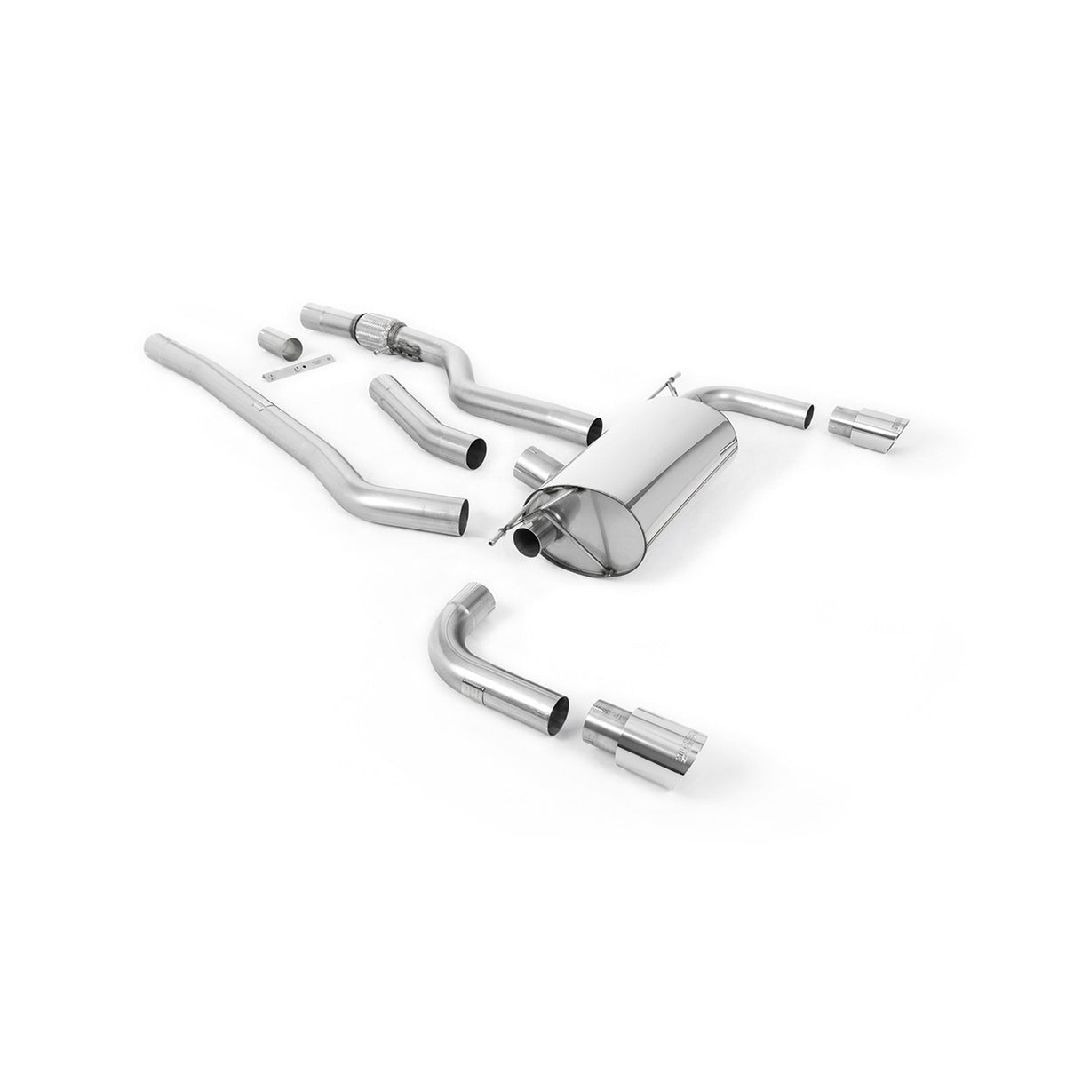 Milltek Cat Back Exhaust BMW 4 Series F32 428i Coupé Manual No Tow Bar Non-xDrive N20 14-18