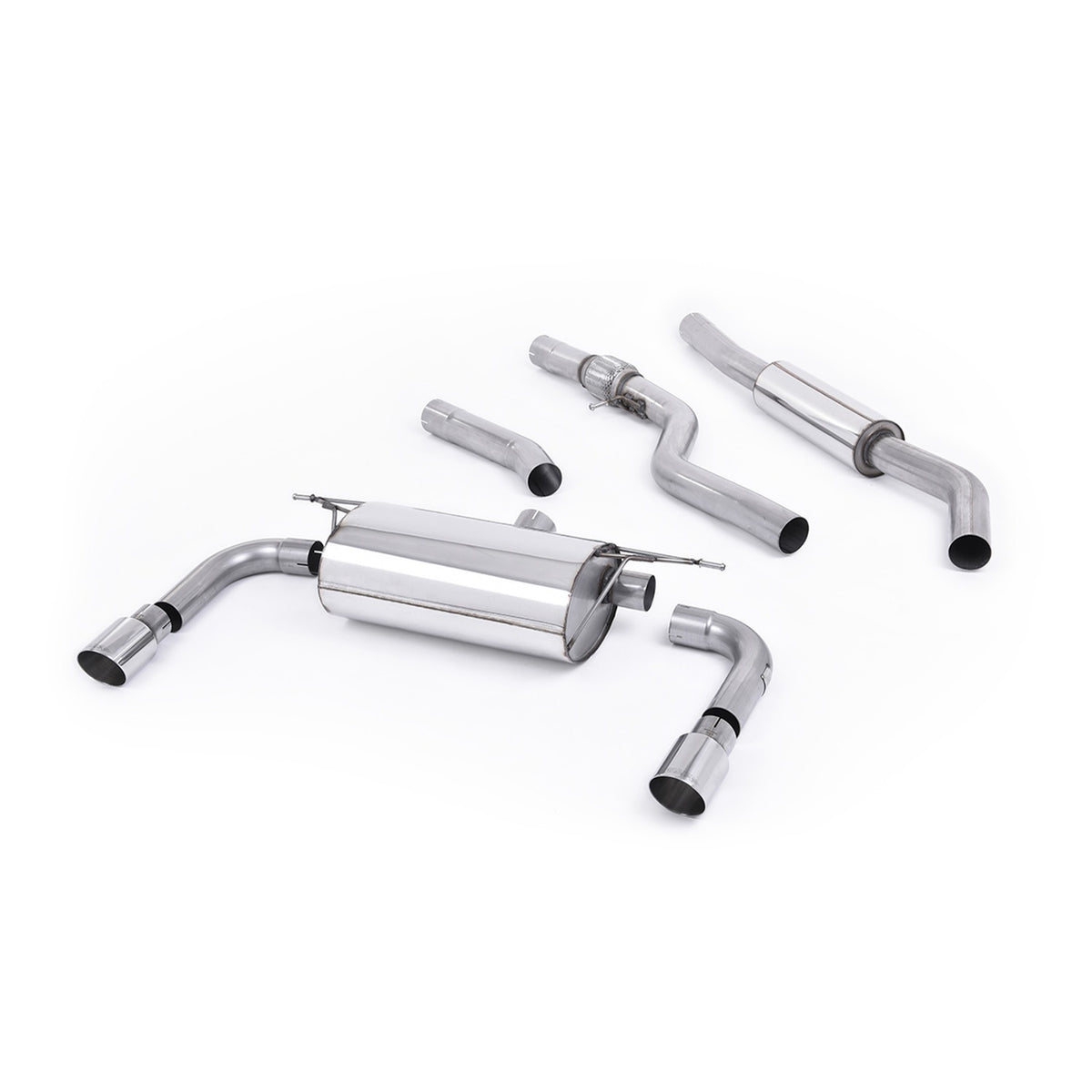 Milltek Cat Back Exhaust BMW 3 Series F30 328i M Sport Automatic No Tow Bar Non-xDrive N20 12-15