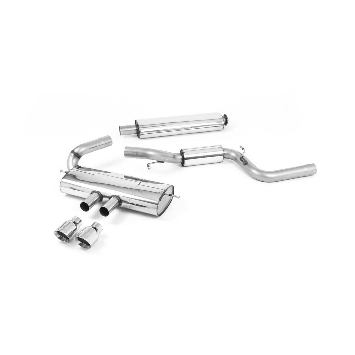 Milltek Cat Back Exhaust Ford Focus Mk3 ST 2.0 EcoBoost 5dr Hatch 12-18