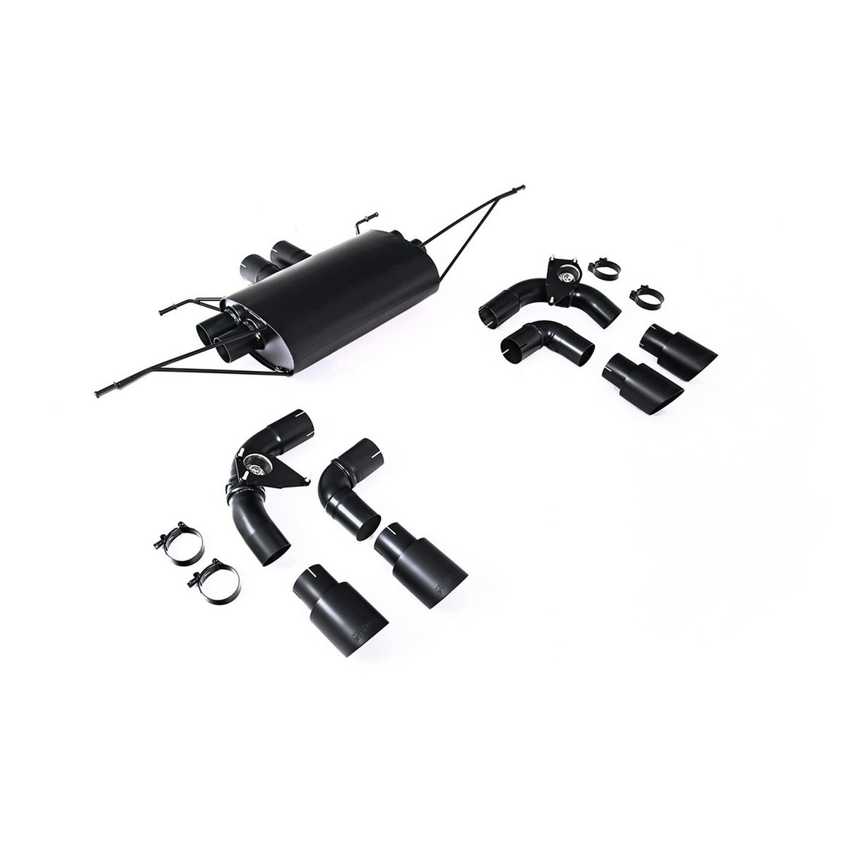 Milltek Satin Black Valved Outlet Upgrade Kit Land Rover Defender 130 5.0 V8 425PS 500PS NAS Non-OPF/GPF 23+