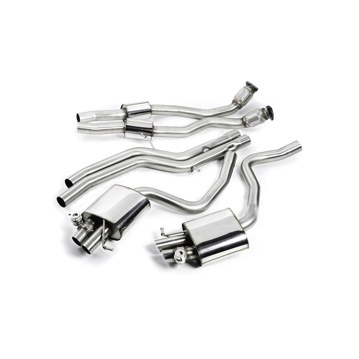 Milltek Cat Back Exhaust Audi RS4 B8 4.2 FSI Quattro Avant 12-15