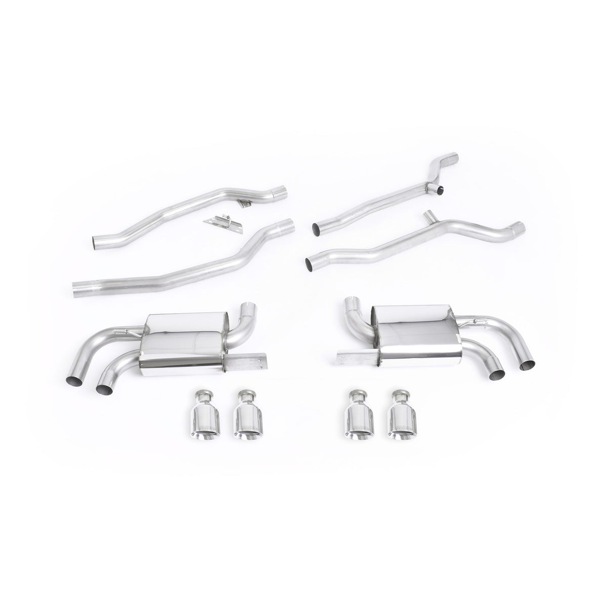 Milltek Cat Back Exhaust Porsche Cayenne 958 Turbo 4.8 V8 Pre-Facelift 10-14