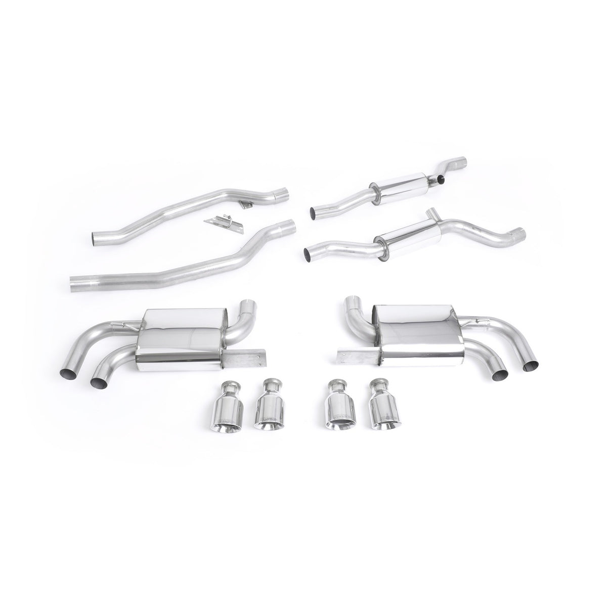 Milltek Cat Back Exhaust Porsche Cayenne 958 Turbo 4.8 V8 Pre-Facelift 10-14
