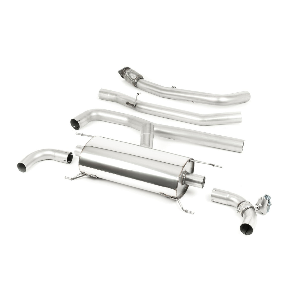 Milltek Cat Back Exhaust Alfa Romeo Giulia 2.0T Veloce Non-Q4/OPF/GPF 17+