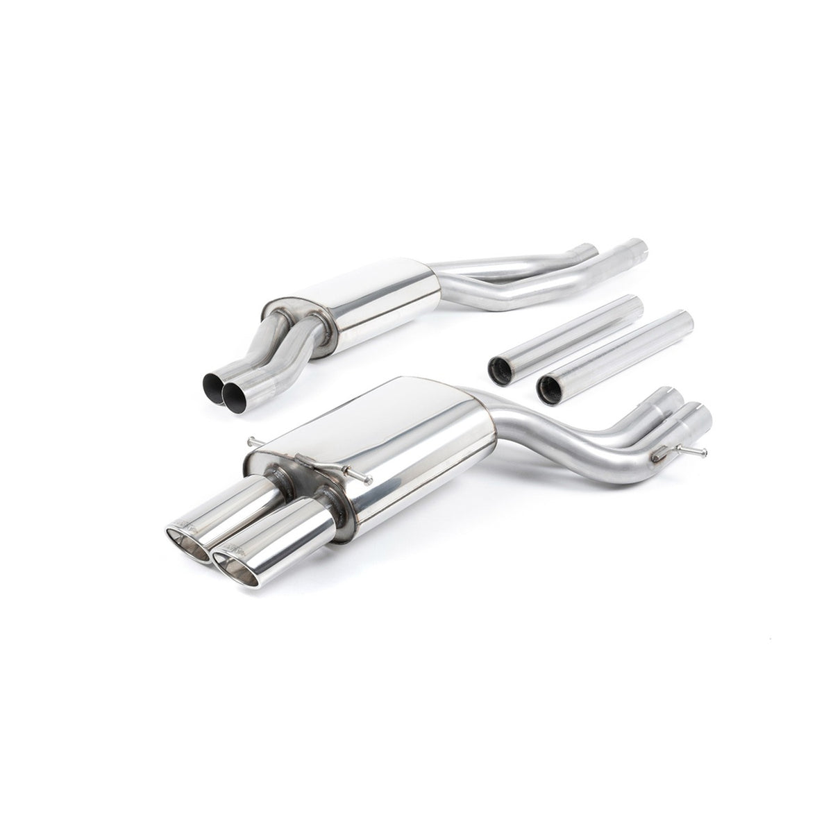 Milltek Cat Back Exhaust Audi RS4 B5 V6 Bi-Turbo Avant 00-02