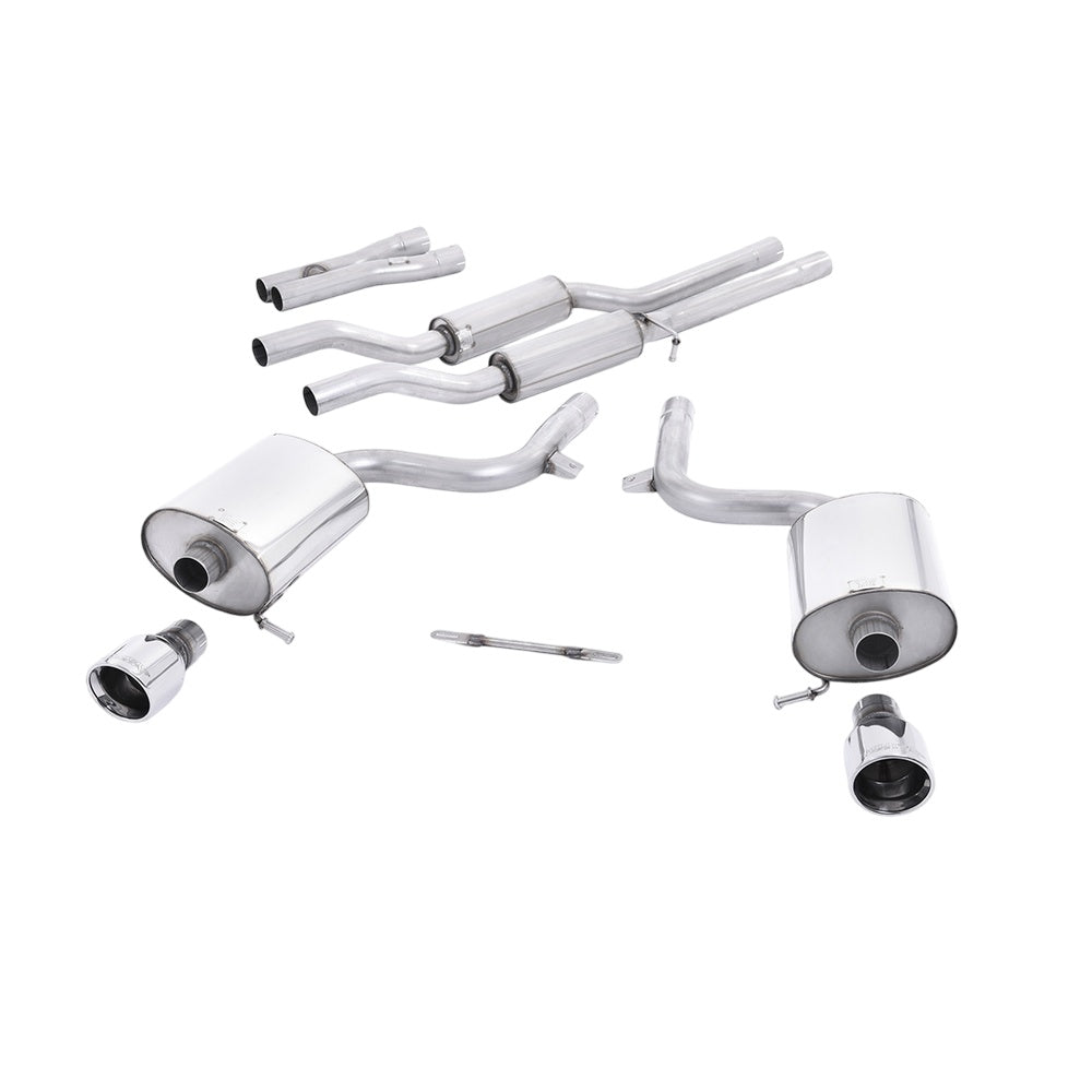 Milltek Cat Back Exhaust Audi S4 4.2 V8 Quattro B6 Saloon / Sedan Avant and Cabriolet 03-05