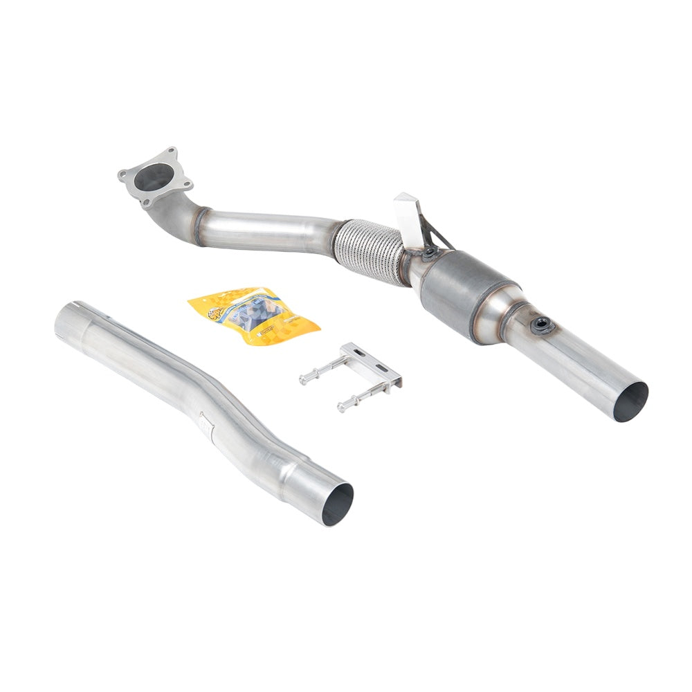 Milltek Cast Downpipe with Race Cat Exhaust Audi TT Mk2 TTS Quattro 08-14