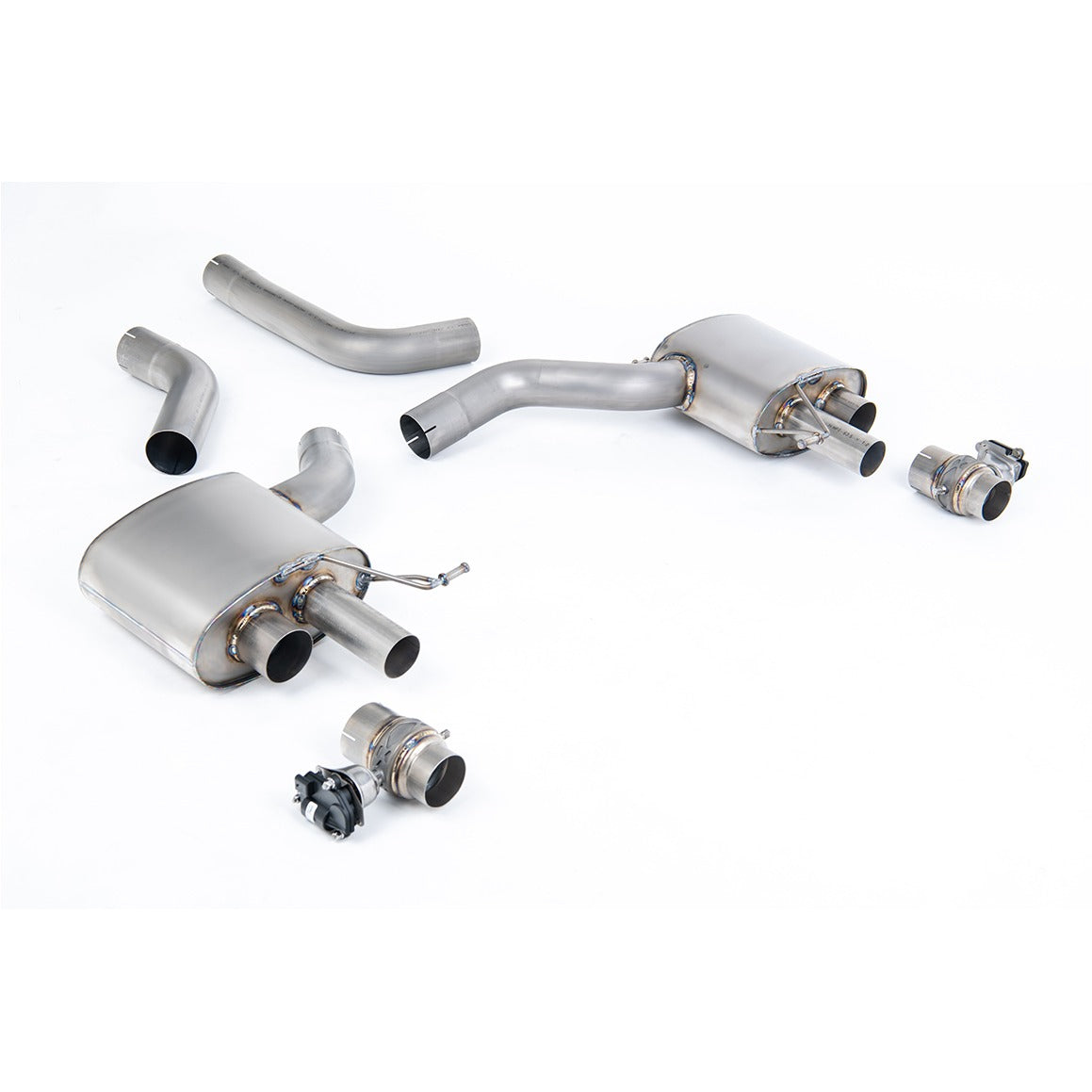 Milltek Titanium Signature Series Axle Back Upgrade Kit Audi RS7 C8 4.0 V8 Bi-Turbo OPF/GPF 19+