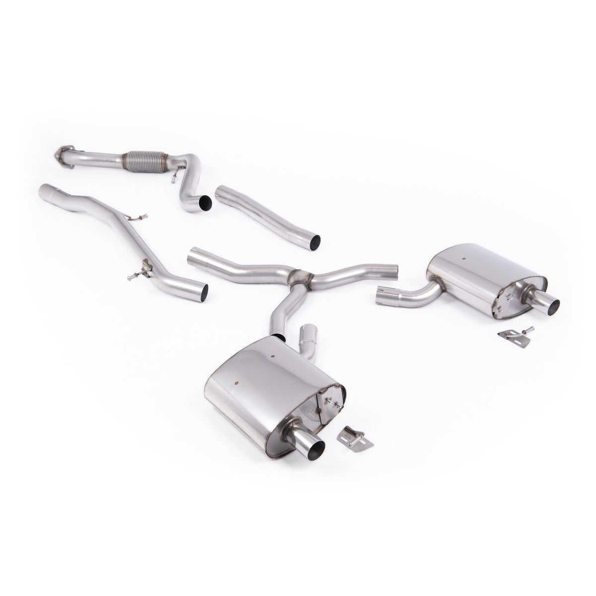 Milltek Cat Back Exhaust Audi A4 2.0 TFSI B9.5 Quattro Saloon Avant Non-OPF NAS 21+