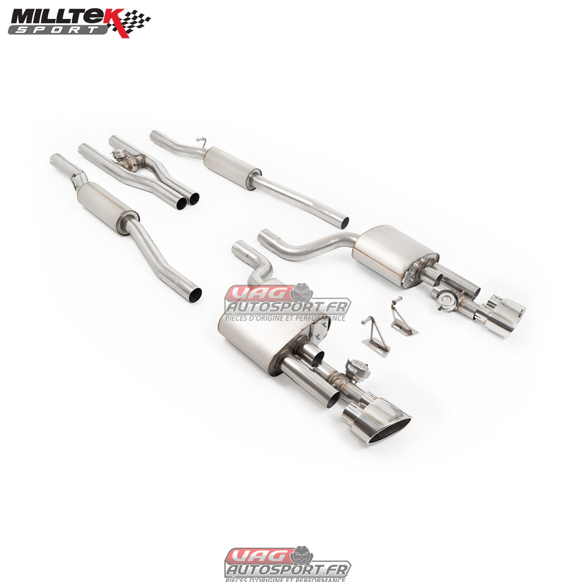 Milltek Cat Back Exhaust Audi RS4 B7 4.2 V8 Saloon Avant Cabriolet V2 06-07