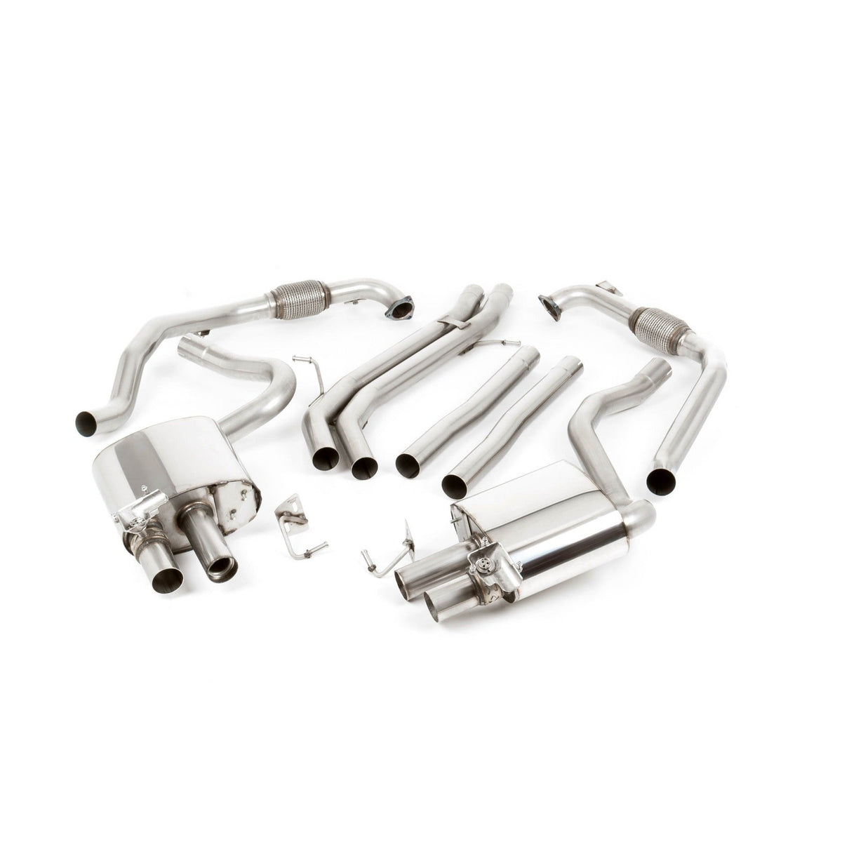 Milltek Cat Back Exhaust Audi S5 3.0 V6 Turbo Coupe B9 Non-GPF Sport Diff without Brace Bars RHD 17+