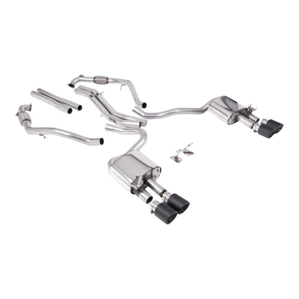 Milltek Cat Back Exhaust Audi S5 3.0 V6 Turbo Sportback B9 Non-GPF Sport Diff with Brace Bars RHD 17+