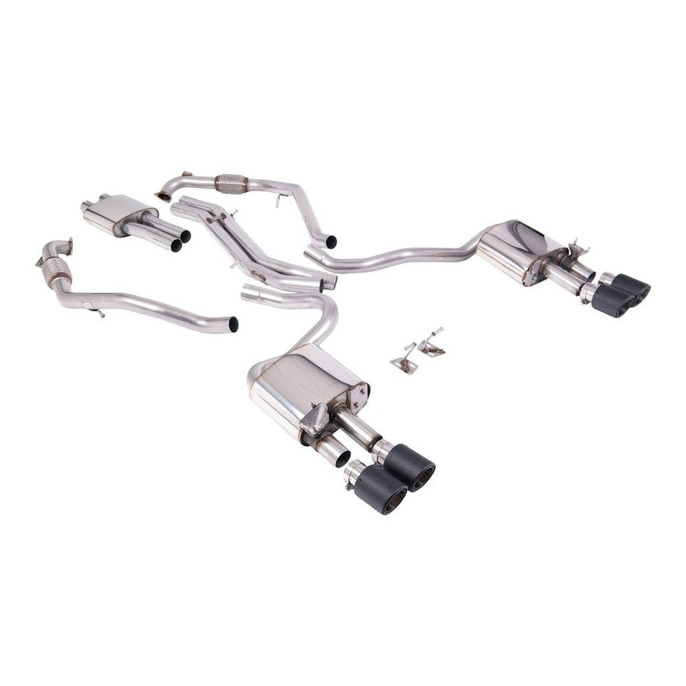 Milltek Cat Back Exhaust Audi S5 3.0 V6 Turbo Coupe B9 Non-GPF Sport Diff with Brace Bars RHD 17+