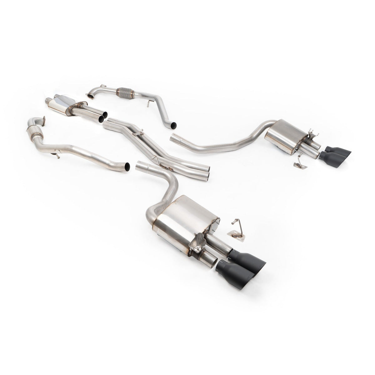 Milltek Cat Back Exhaust Audi S5 3.0 V6 Turbo Sportback B9 Non-GPF Sport Diff without Brace Bars RHD 17+