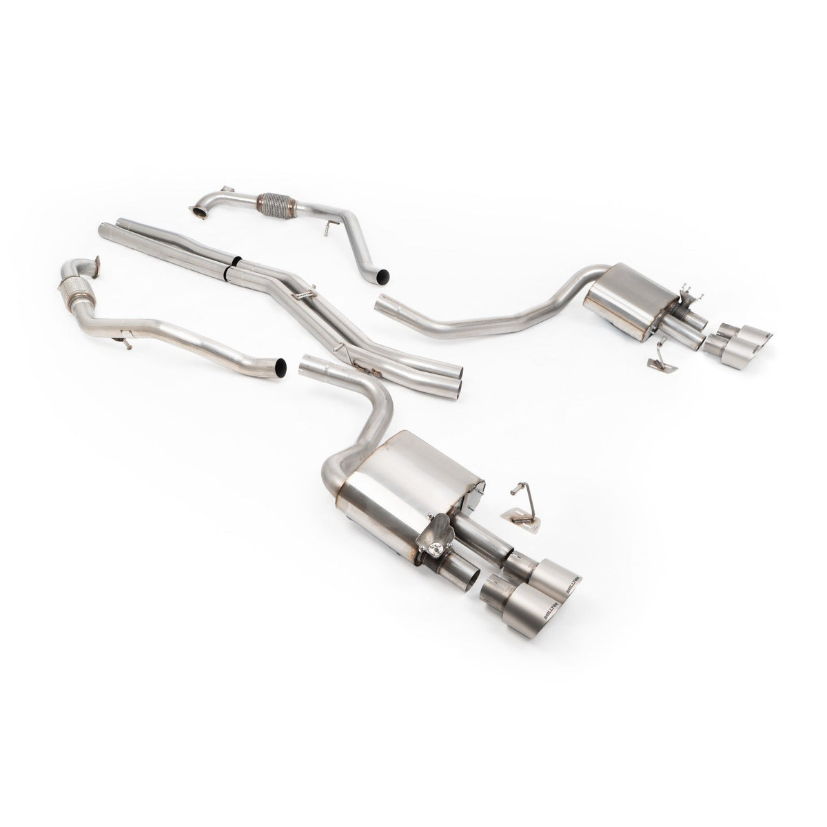 Milltek Cat Back Exhaust Audi S5 3.0 V6 Turbo Sportback B9 Non-GPF Sport Diff without Brace Bars RHD 17+