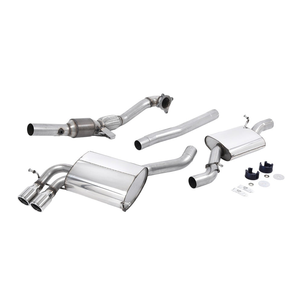 Milltek Turbo-back including Hi-Flow Sports Cat Exhaust Audi S3 2.0 T Quattro Sportback 8P 07-12