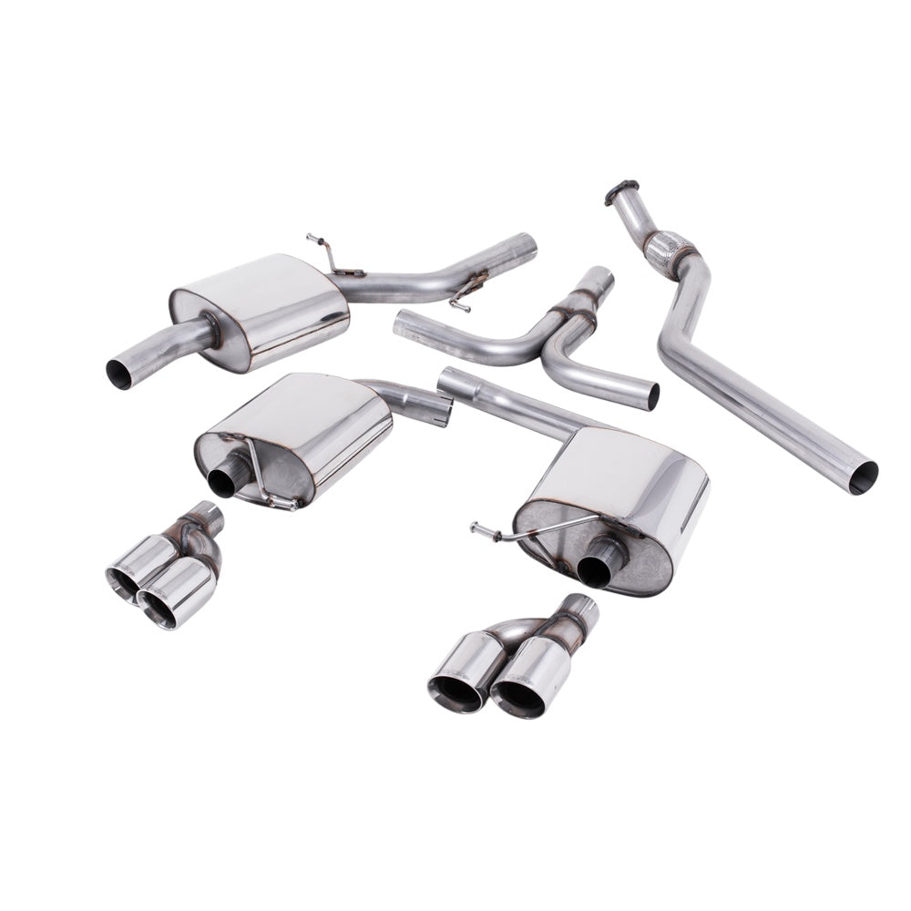 Milltek Cat Back Exhaust Audi A5 Coupe S-Line 2.0 TFSi 2WD and Quattro (manual only) 08-25