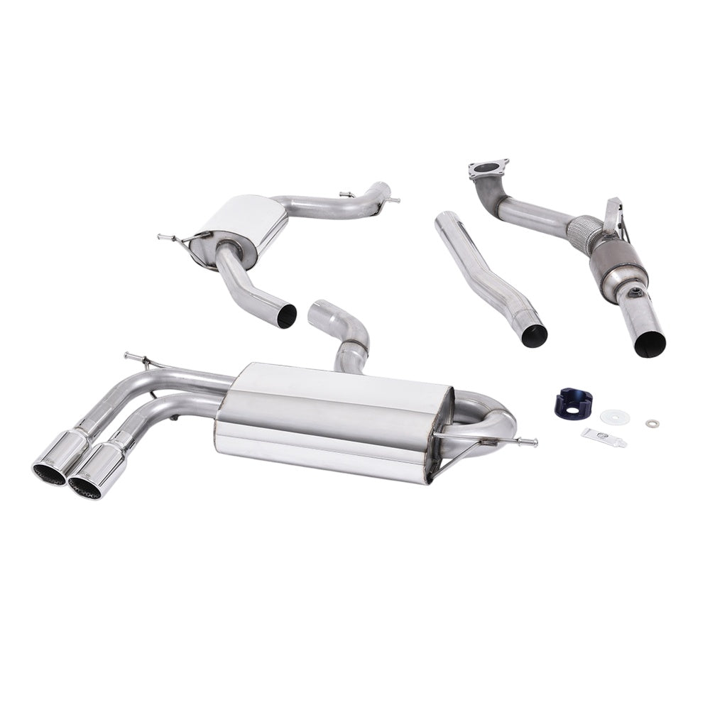 Milltek Turbo-back including Hi-Flow Sports Cat Exhaust Audi A3 1.8 TSI 2WD 3-Door 08-12