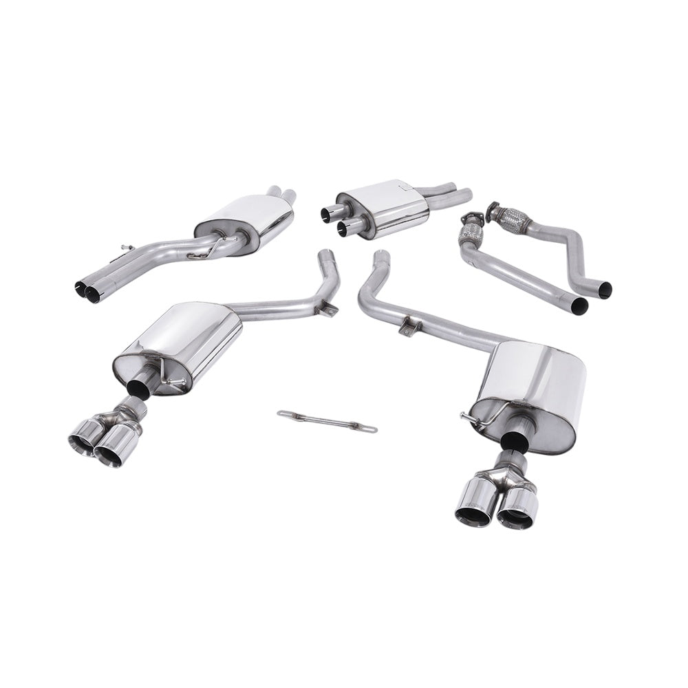 Milltek Cat Back Exhaust Audi S4 3.0 Supercharged V6 B8 09-12