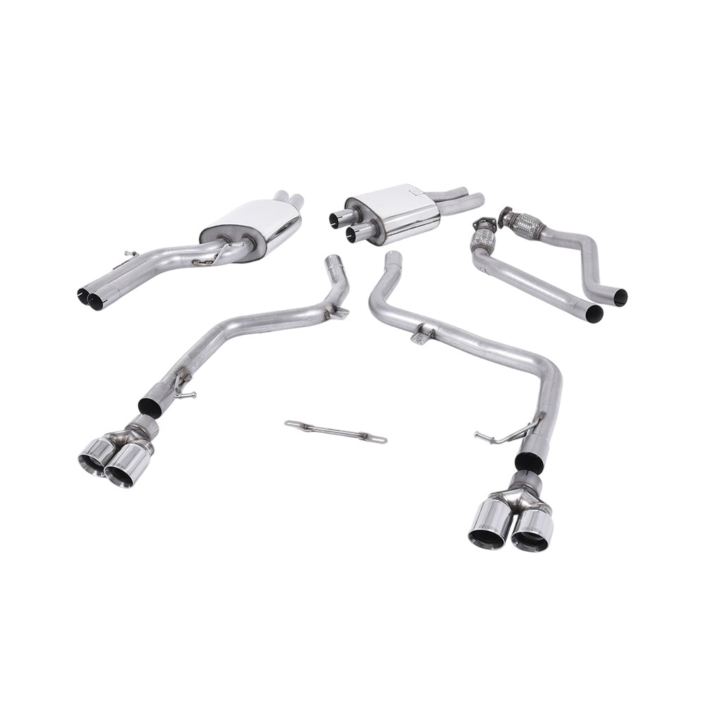 Milltek Cat Back Exhaust Audi S4 3.0 Supercharged V6 B8 09-12