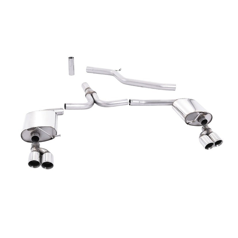 Milltek Cat Back Exhaust Audi A4 3.0 TDi B8 Quattro Saloon Avant 08-11