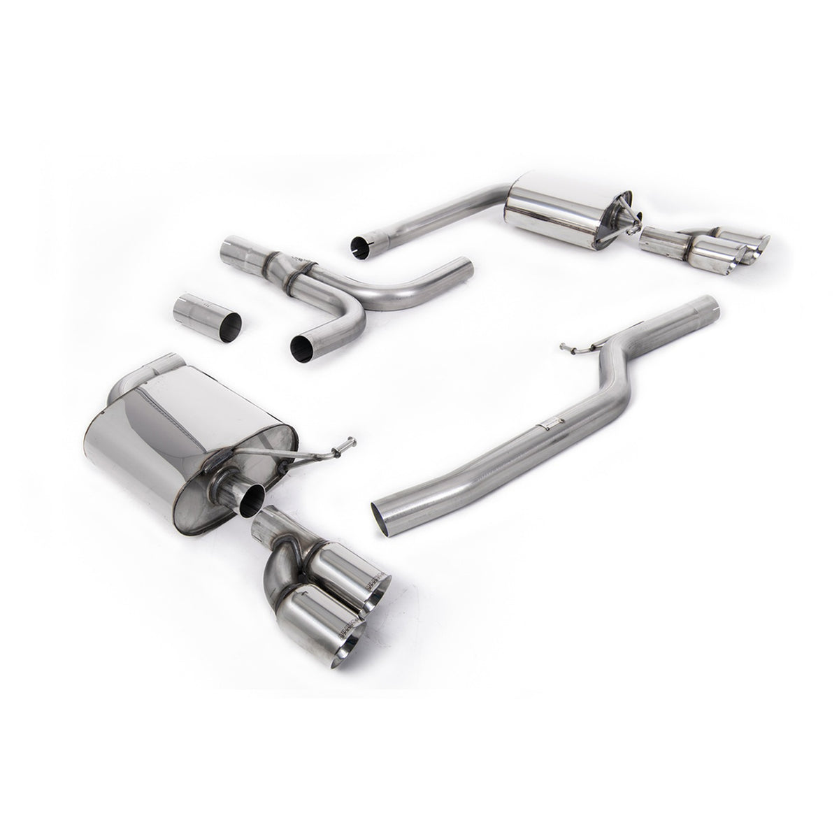 Milltek Cat Back Exhaust Audi A5 Coupé 3.0 TDi DPF Quattro 07+