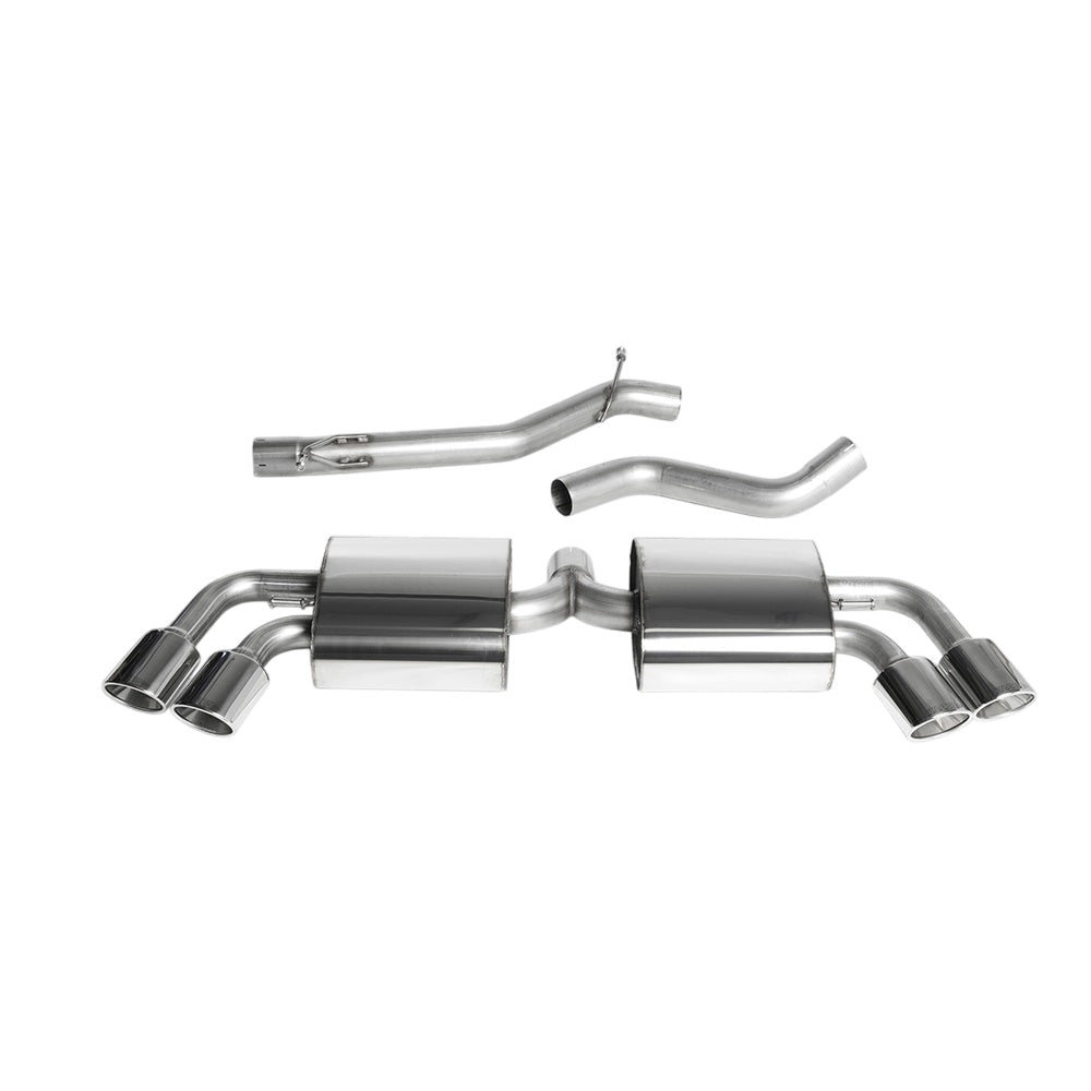 Milltek Cat Back Exhaust Audi TT Mk2 TTS Quattro 08-14