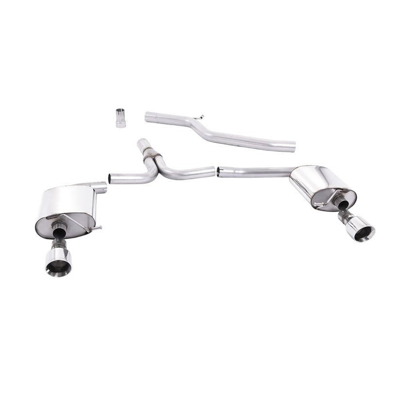 Milltek Cat Back Exhaust Audi A4 2.0 TDi B8 140-177PS 2WD Saloon Avant S line 09-11