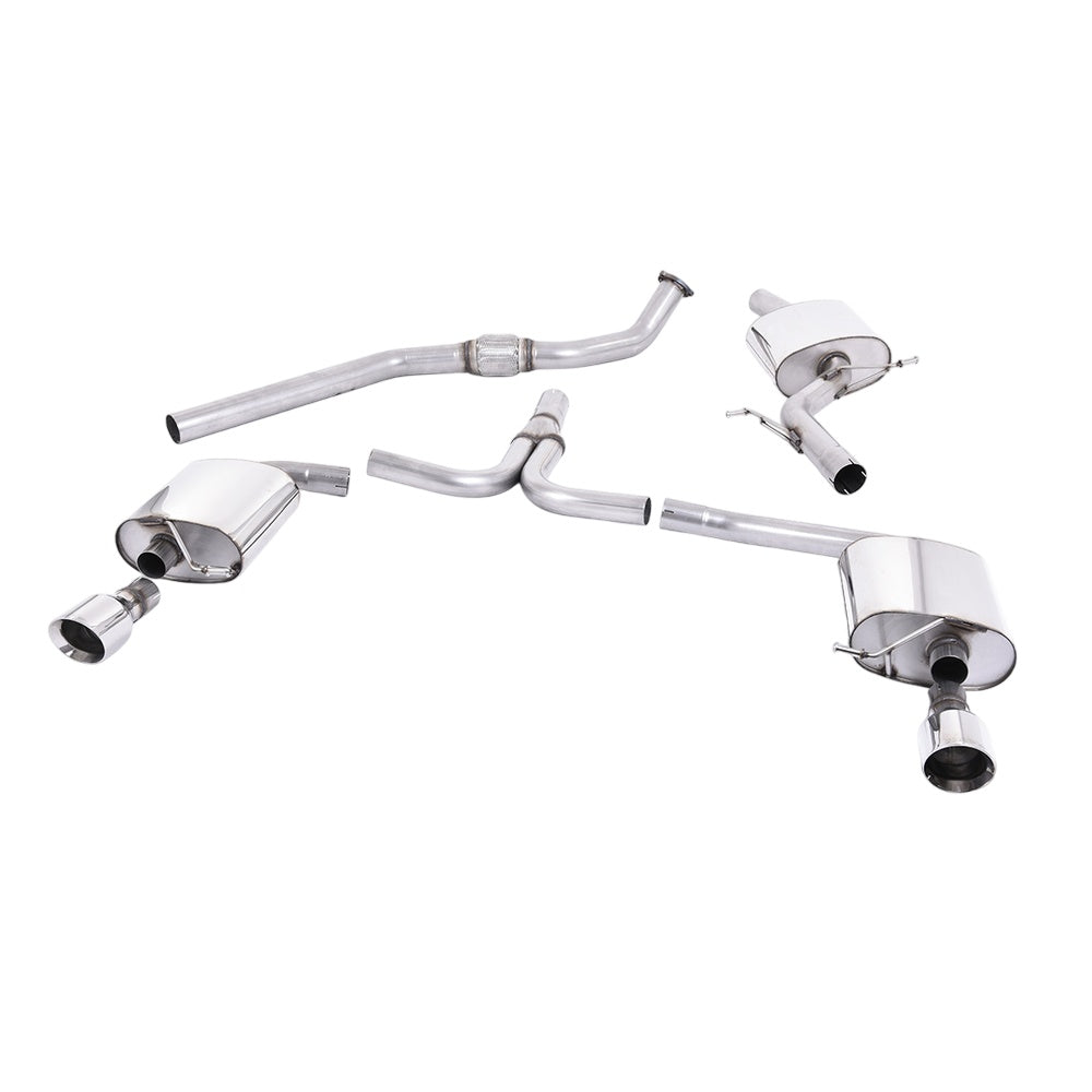 Milltek Cat Back Exhaust Audi A5 Coupe S-Line 2.0 TFSi 2WD and Quattro S-Tronic 08-25