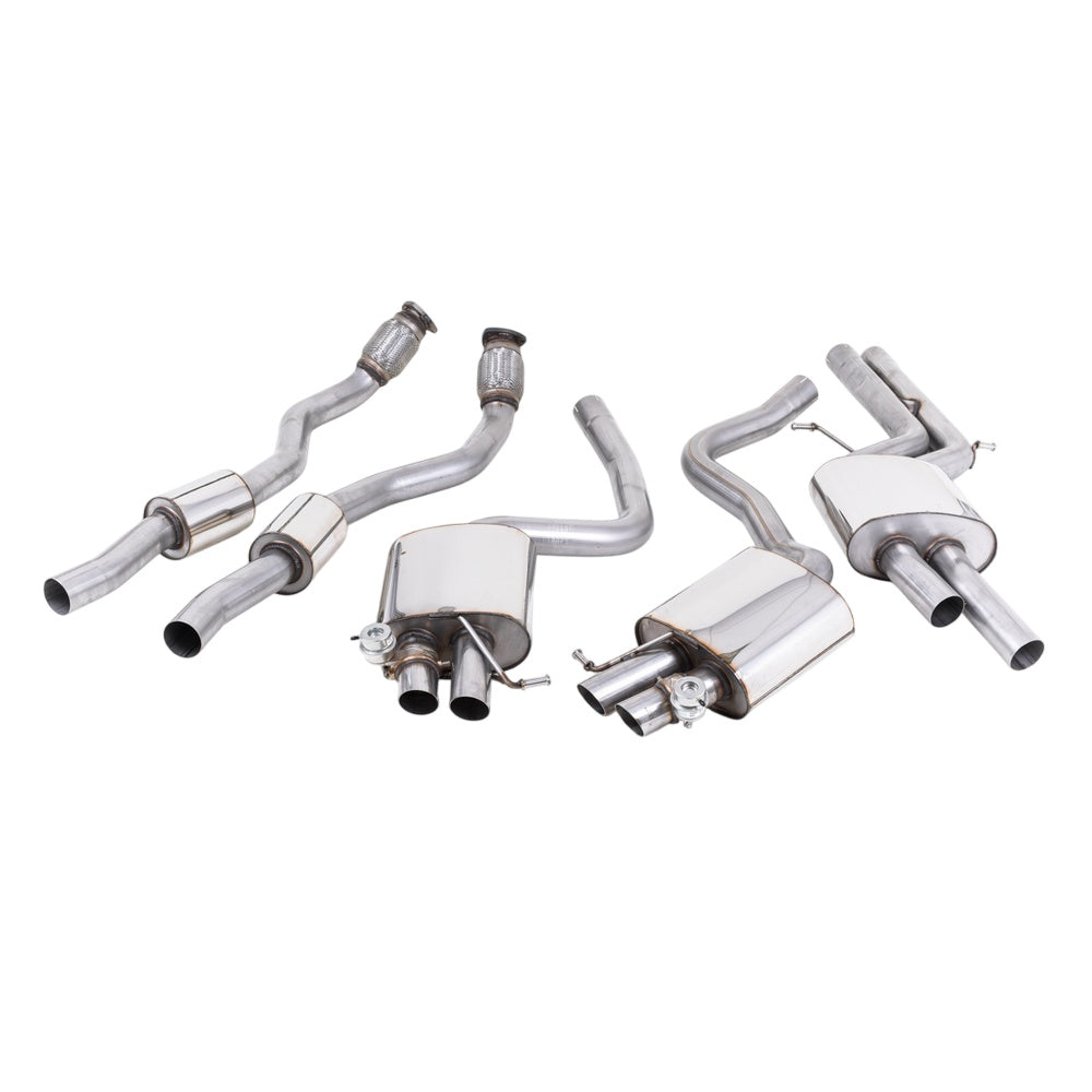 Milltek Cat Back Exhaust Audi RS4 B8 4.2 FSI Quattro Avant 12-15