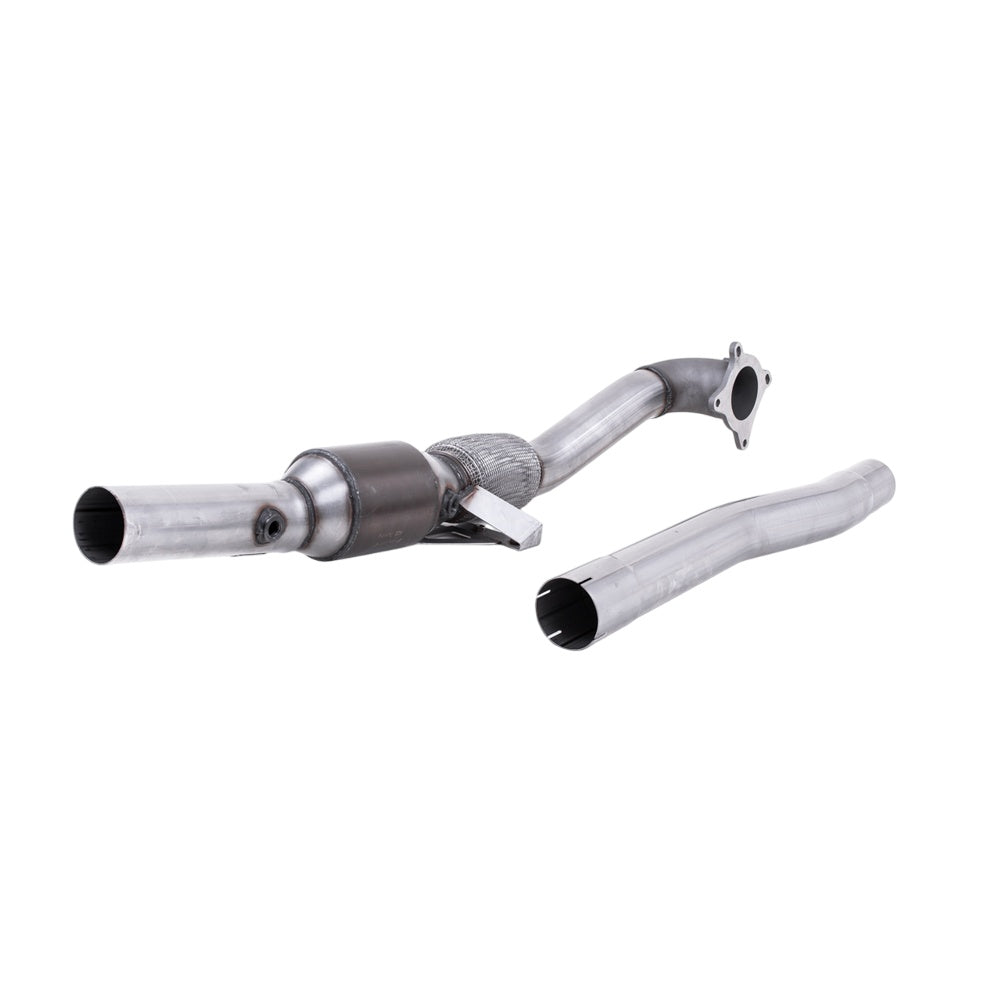 Milltek Large Bore Downpipe and Hi-Flow Sports Cat Exhaust Audi TT Mk2 2.0 TFSi 2WD 06-11