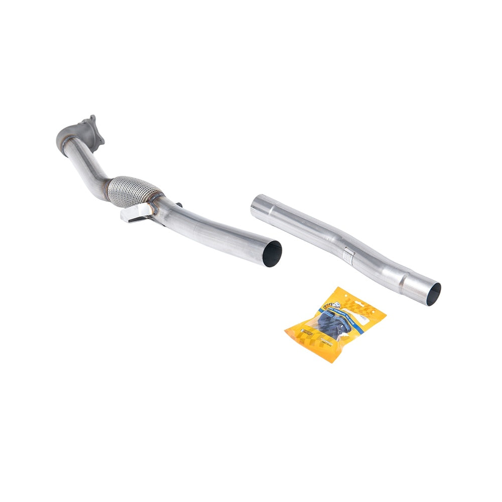 Milltek Large-bore Downpipe and De-cat Exhaust Audi TT Mk2 2.0 TFSi 2WD 06-11