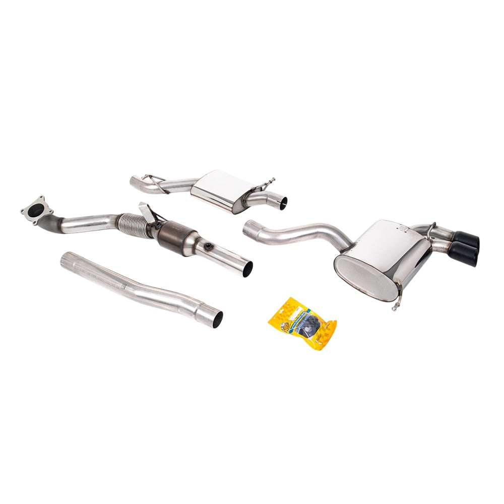 Milltek Turbo-back including Hi-Flow Sports Cat Exhaust Audi S3 2.0 T Quattro 3-Door 8P 06-12