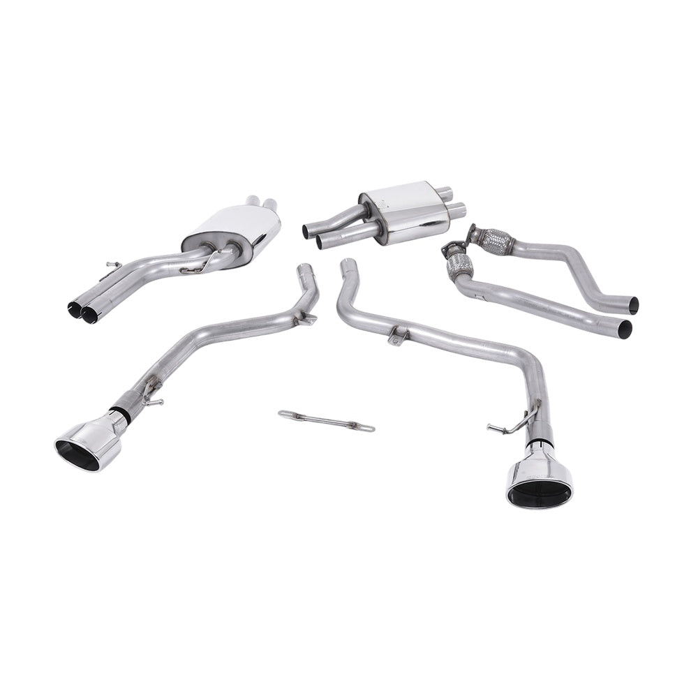 Milltek Cat Back Exhaust Audi S5 3.0 TFSi B8 Coupe and Cabriolet (S-Tronic) 09-11