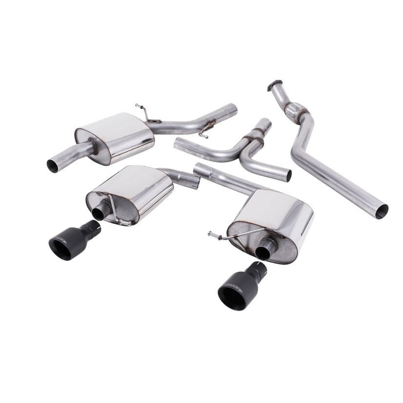 Milltek Cat Back Exhaust Audi A5 Coupé S line 2.0 TFSI 2WD Quattro Tiptronic 08+