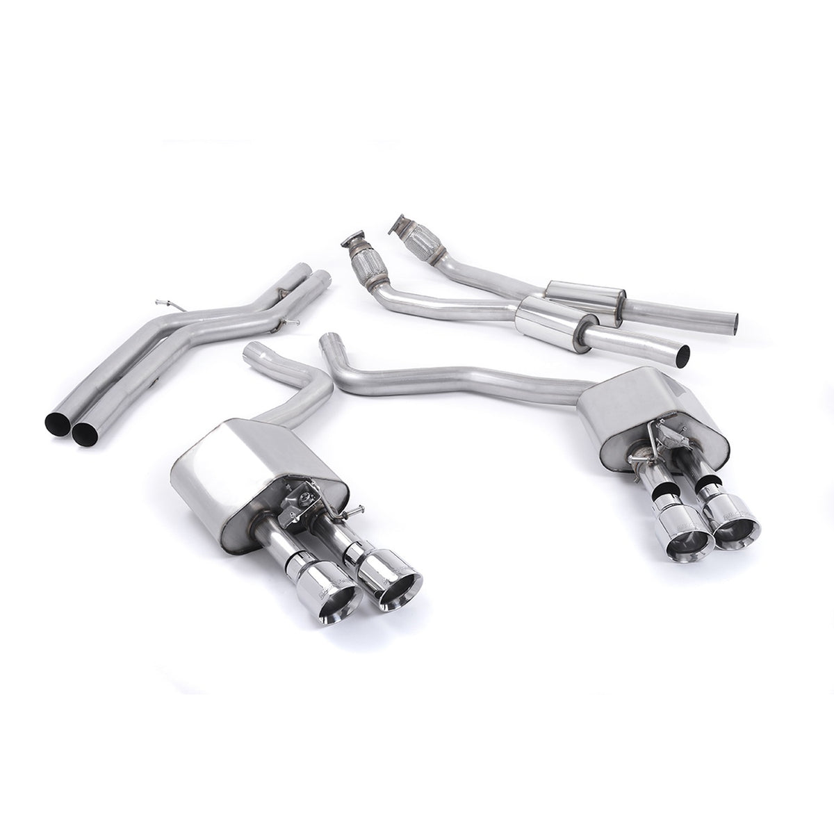 Milltek Cat Back Exhaust Audi S7 Sportback 4.0 TFSI Quattro S tronic 12-18