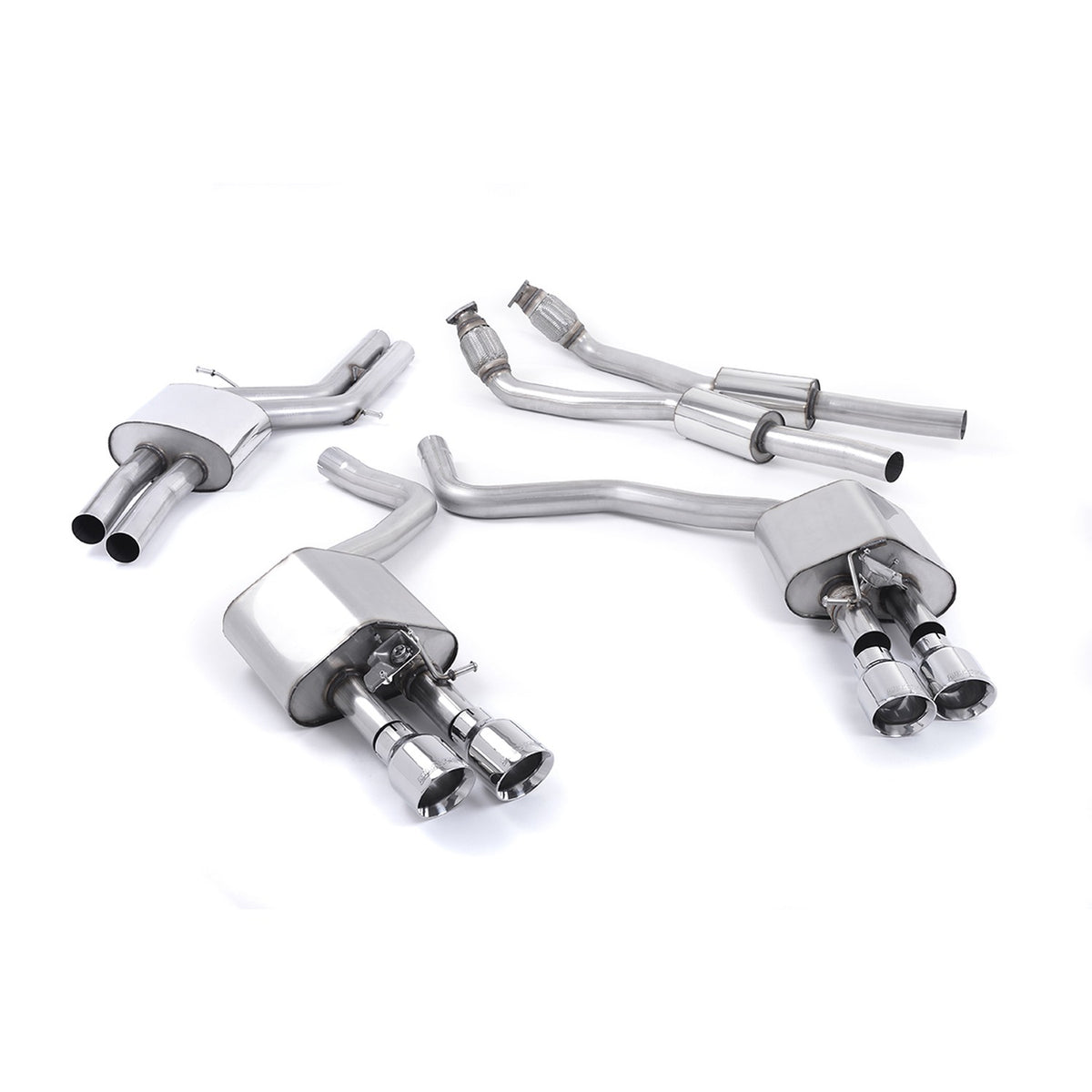 Milltek Cat Back Exhaust Audi S7 Sportback 4.0 TFSI Quattro S tronic 12-18