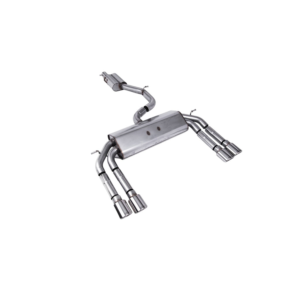 Milltek Cat Back Exhaust Audi S3 2.0 TFSi Quattro Saloon and Cabrio 8V/8V.2 (Non-GPF Equipped Models Only) 13-18