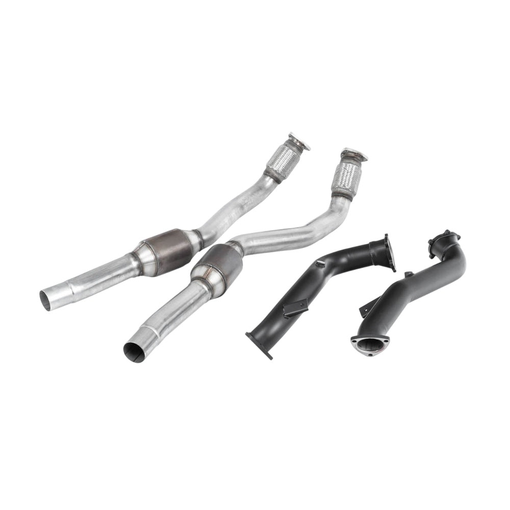 Milltek Large Bore Downpipes and Hi-Flow Sports Cats Exhaust Audi S7 Sportback 4.0 TFSi Quattro S-Tronic 12-18