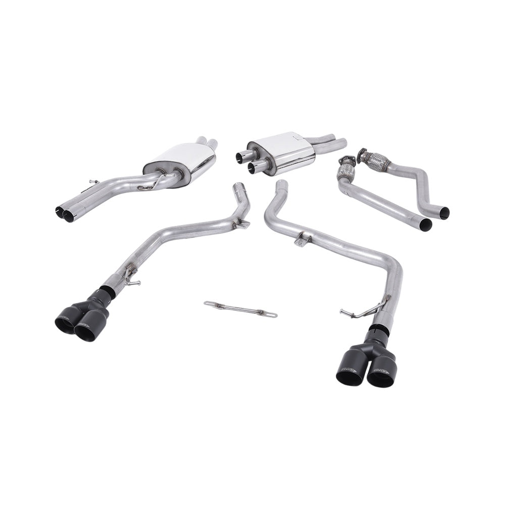 Milltek Cat Back Exhaust Audi S4 3.0 Supercharged V6 B8 09-12