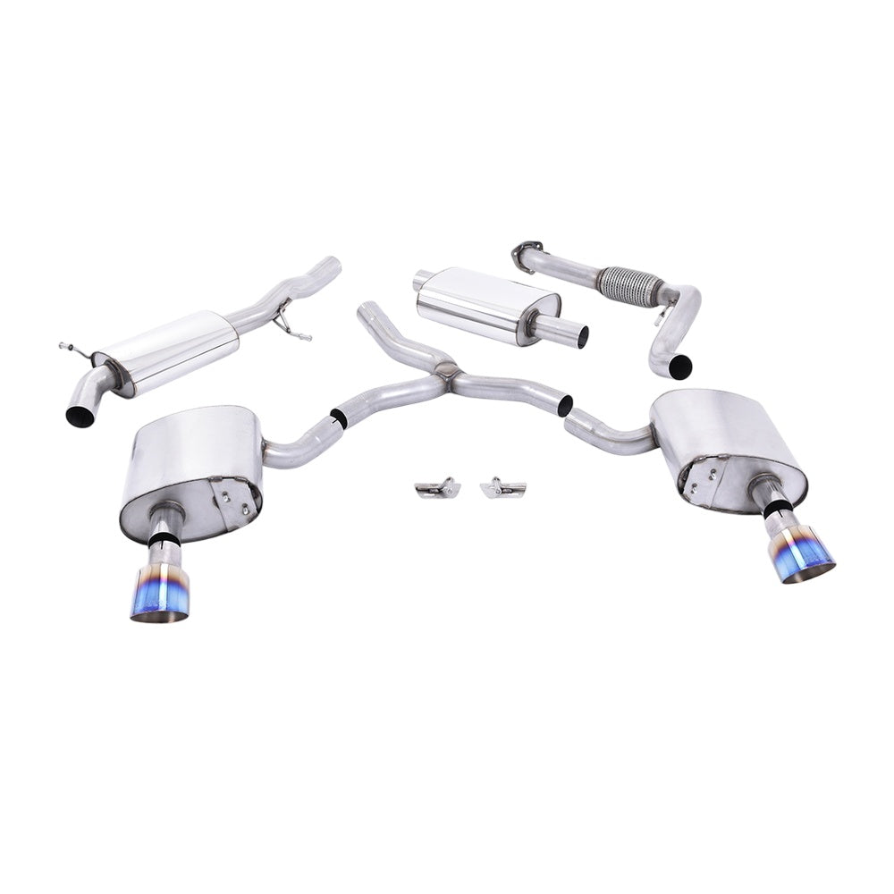 Milltek Cat Back Exhaust Audi A4 2.0 TFSi B9 Quattro Saloon and Avant (Non OPF/GPF Models inc Mild Hybrid and Without Brace Bars) 16-25