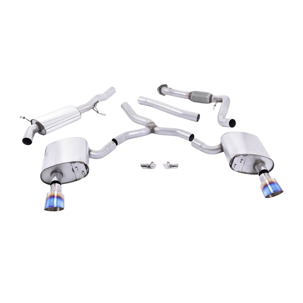 Milltek Cat Back Exhaust Audi A4 2.0 TFSi B9 Quattro Saloon and Avant (Non OPF/GPF Models inc Mild Hybrid and Without Brace Bars) 16-25