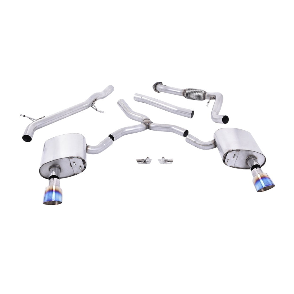 Milltek Cat Back Exhaust Audi A4 2.0 TFSi B9 Quattro Saloon and Avant (Non OPF/GPF Models inc Mild Hybrid and Without Brace Bars) 16-25