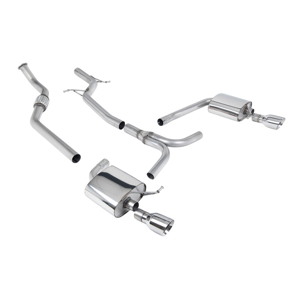 Milltek Cat Back Exhaust Audi A4 2.0 TFSi S-Line B8 (2WD and Quattro Tiptronic-only) Saloon and Avant 08-11